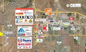 20601 W Highway 202, Tehachapi, CA - AERIAL  map view