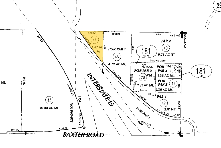 Monte Vista Dr, Wildomar, CA à vendre - Plan cadastral - Image 2 de 2