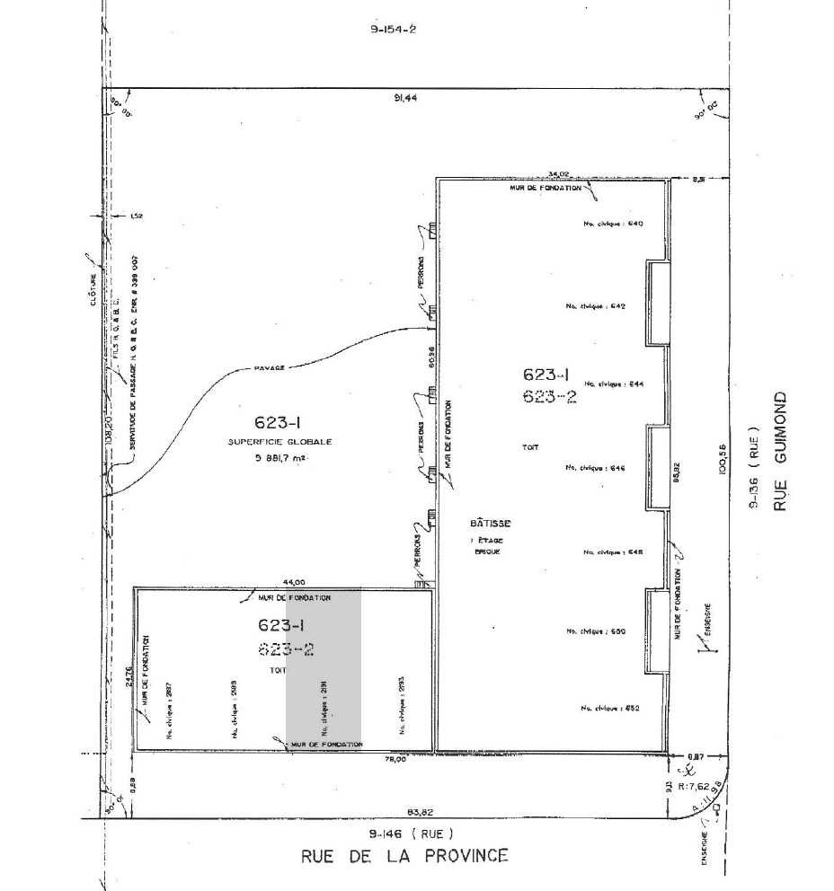640-652 Boul Guimond, Longueuil, QC for sale Plat Map- Image 1 of 1