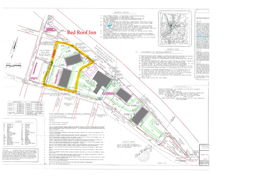 1400 Saratoga Ave, Star City, WV à vendre - Plan de site - Image 1 de 1