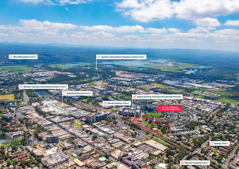 10 The Crescent, Penrith for sale - Aerial - Image 2 of 4