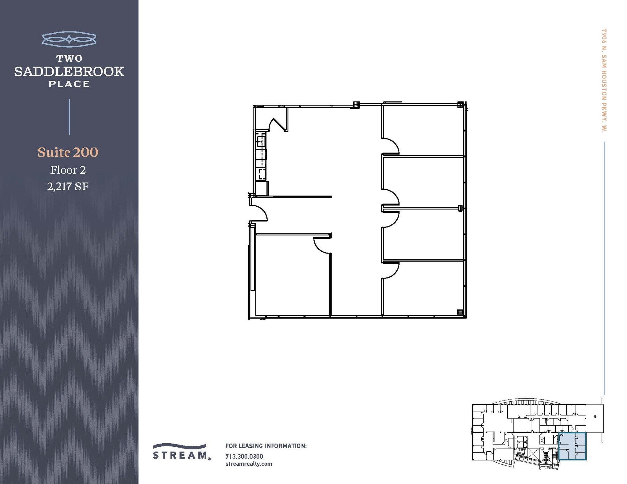 7906 N Sam Houston Pky W, Houston, TX for lease Floor Plan- Image 1 of 1