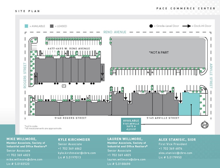 5140 Rogers St, Las Vegas, NV for lease - Site Plan - Image 2 of 7
