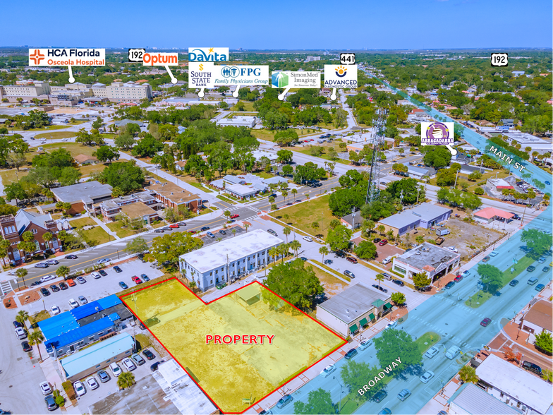 307 Broadway St Broadway, Kissimmee, FL for lease - Aerial - Image 3 of 4