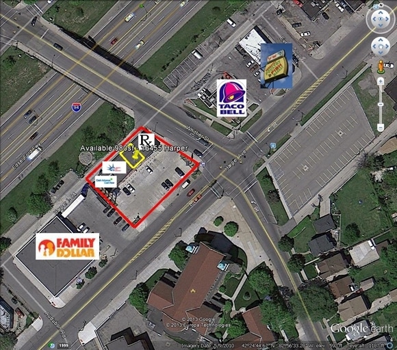 16443-16461 Harper Ave, Detroit, MI for lease - Aerial - Image 3 of 11