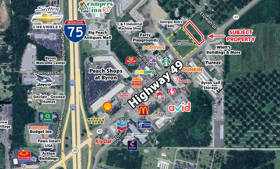 507 Ga Highway 49 N, Byron, GA for sale - Aerial - Image 1 of 3