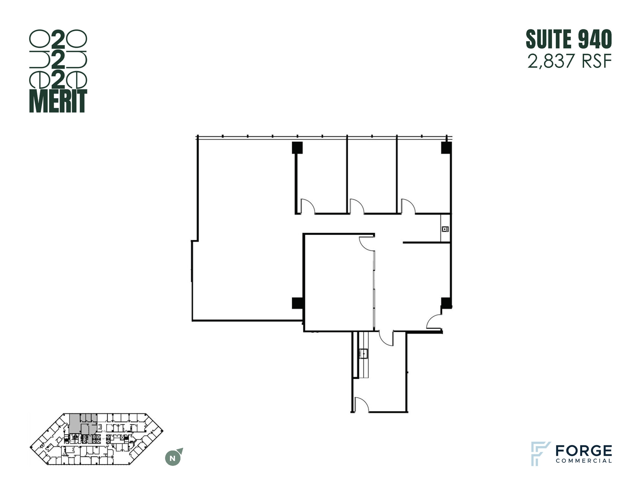 12221 Merit Dr, Dallas, TX à louer Plan d’étage- Image 1 de 1