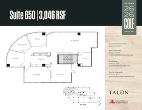2626 Cole Ave, Dallas, TX for lease Floor Plan- Image 1 of 1