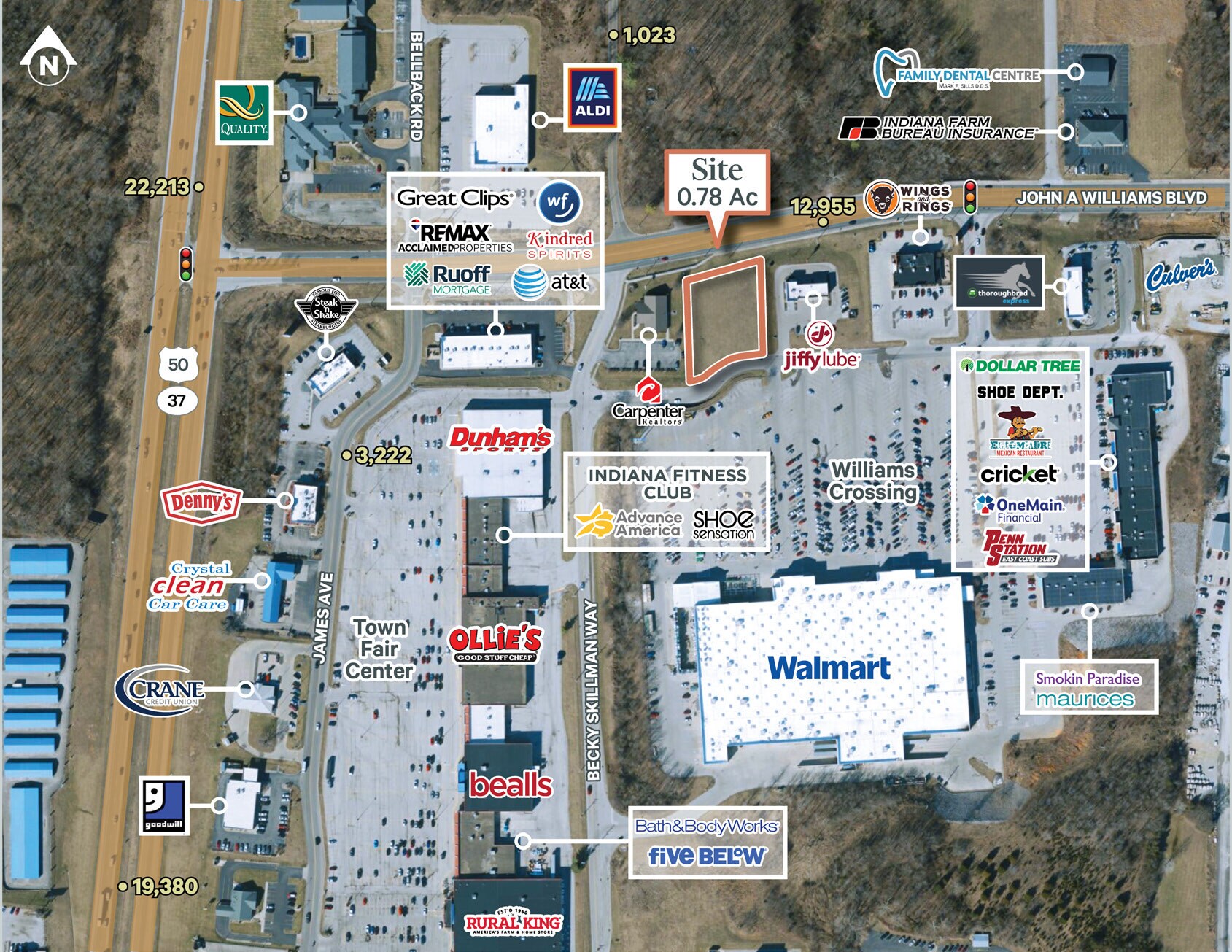 3200 John Williams Blvd, Bedford, IN à vendre Photo du bâtiment- Image 1 de 2