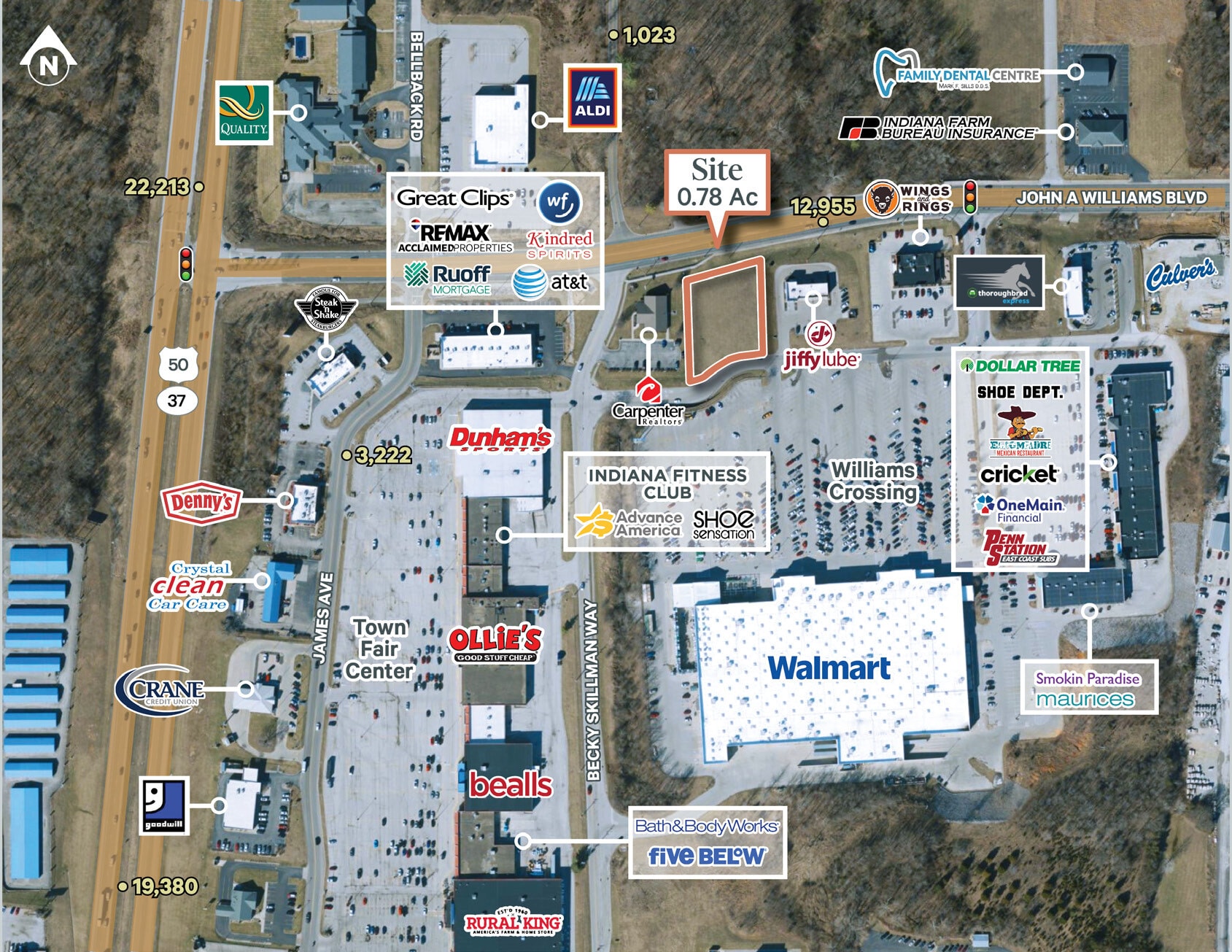 3200 John Williams Blvd, Bedford, IN à vendre Photo du bâtiment- Image 1 de 2