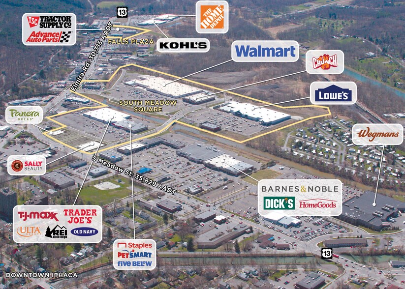 380 Elmira Rd, Ithaca, NY à louer - Aérien - Image 2 de 3