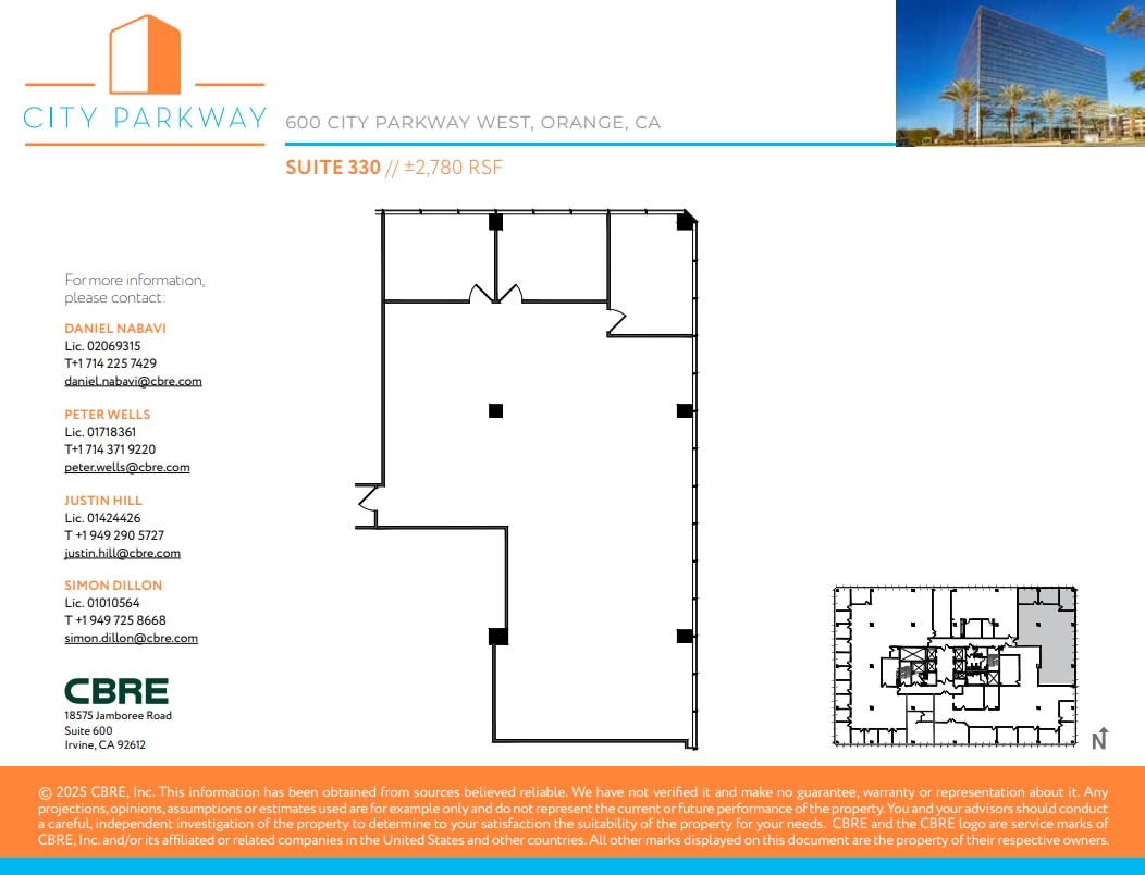 600 City Pky W, Orange, CA for lease Floor Plan- Image 1 of 1