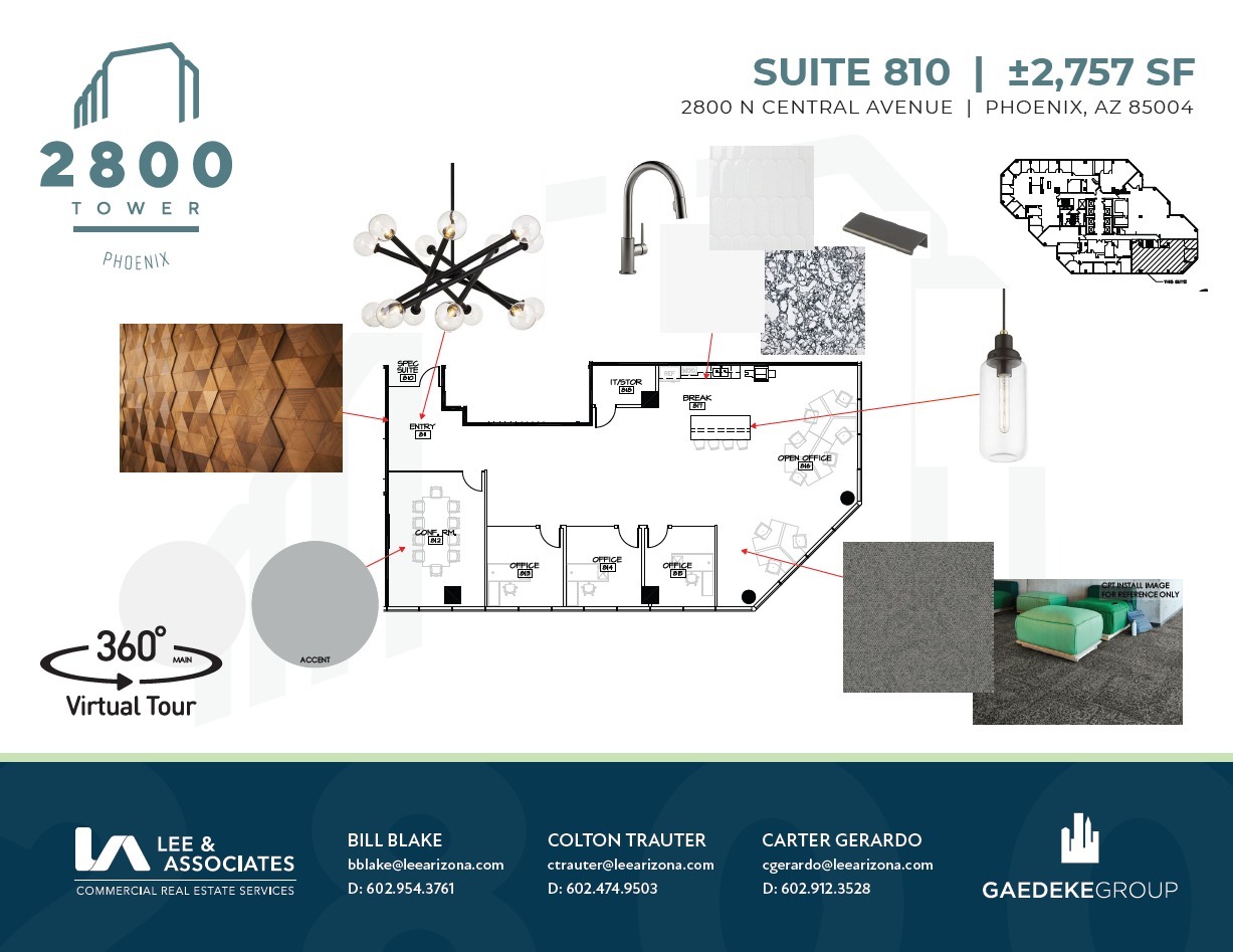 2800 N Central Ave, Phoenix, AZ for lease Floor Plan- Image 1 of 1