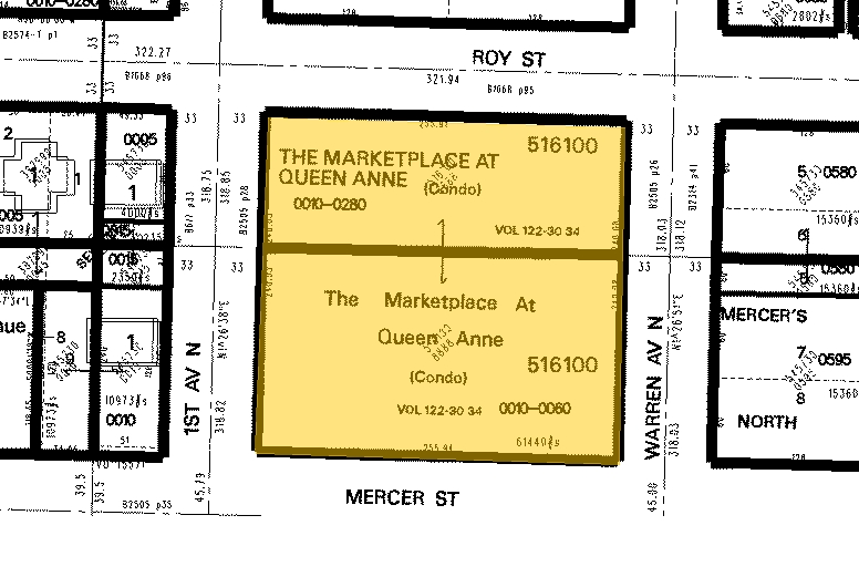 600-604 1st Ave N, Seattle, WA à louer - Plan cadastral - Image 2 de 8