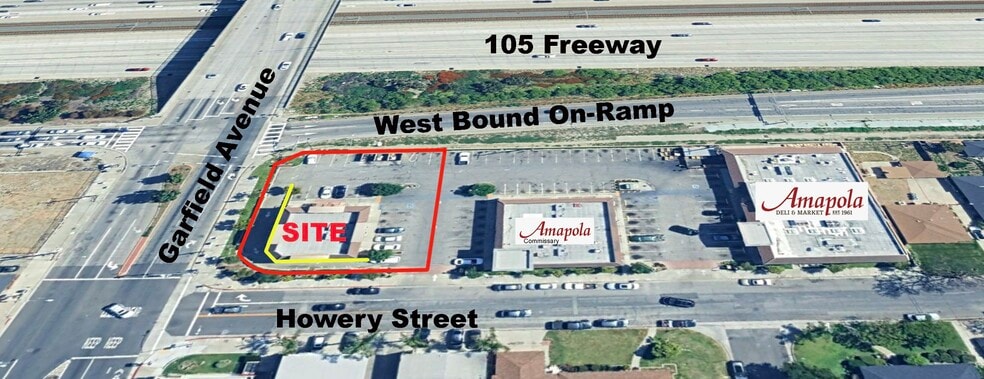 13727 Garfield Ave, Paramount, CA for lease - Aerial - Image 3 of 6