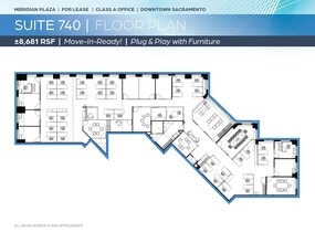 1415 L St, Sacramento, CA à louer Plan d’étage- Image 1 de 1