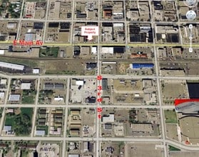 214-216 E Main Ave, Bismarck, ND - Aérien  Vue de la carte