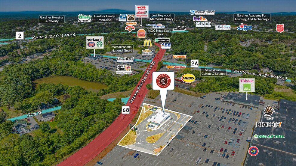 346 Timpany Blvd, Gardner, MA à vendre - Photo du bâtiment - Image 2 de 5