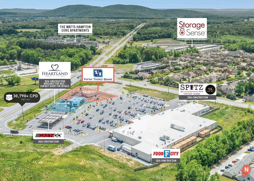 7068 US-431 Hwy, Owens Cross Roads, AL à vendre - Photo du bâtiment - Image 3 de 5