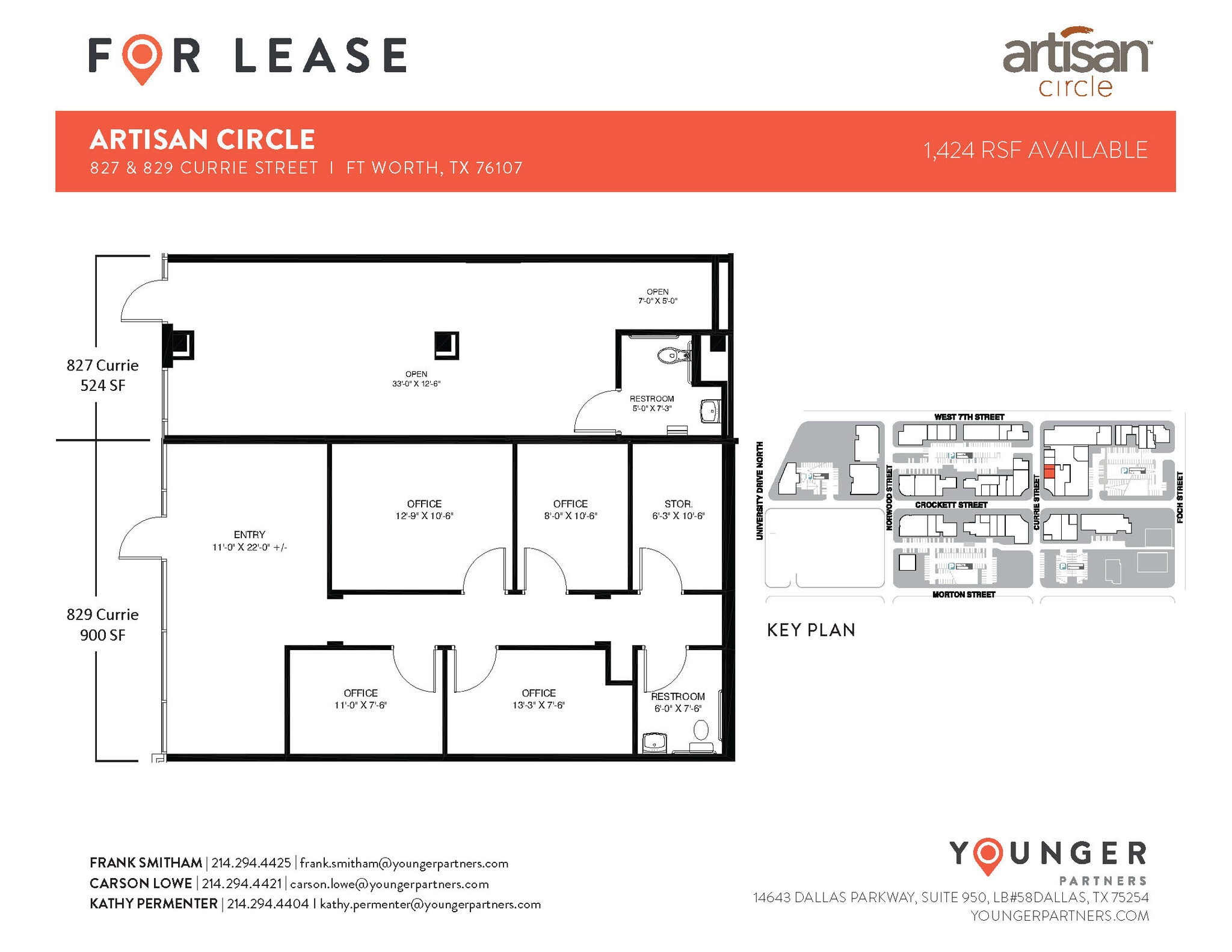 2973 W 7th St, Fort Worth, TX for lease Floor Plan- Image 1 of 1