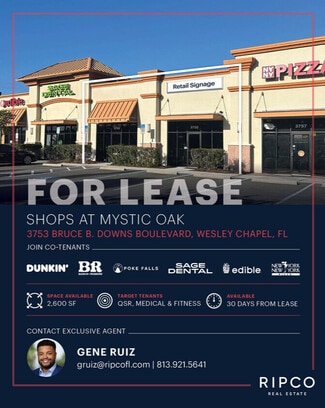 Plus de détails pour 3749 Bruce B Downs Blvd, Wesley Chapel, FL - Commerce de détail à louer
