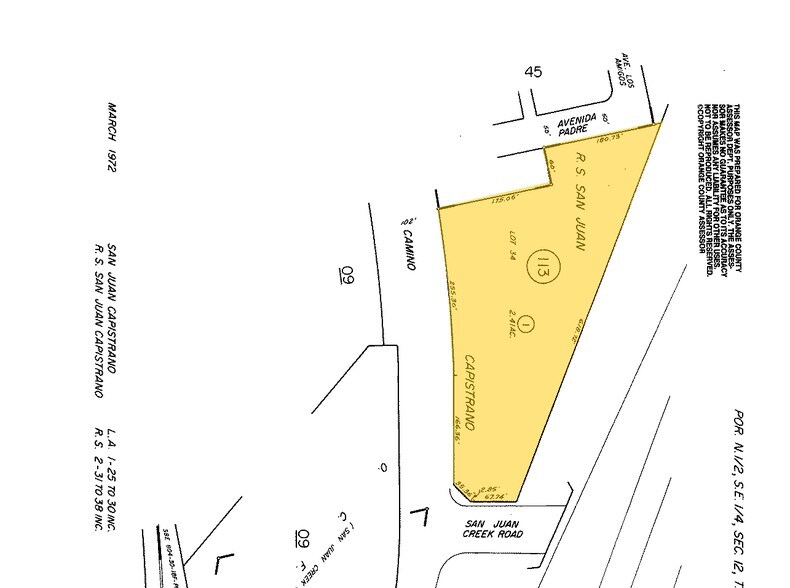 32332 Camino Capistrano, San Juan Capistrano, CA à louer - Plan cadastral - Image 2 de 2