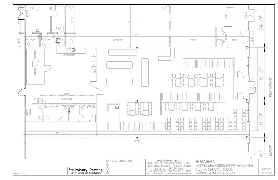 1733 Service Dr, Winona, MN à louer - Plan d’étage - Image 2 de 3