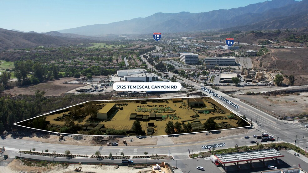 3725 Temescal Canyon Rd, Corona, CA à vendre - Aérien - Image 2 de 2