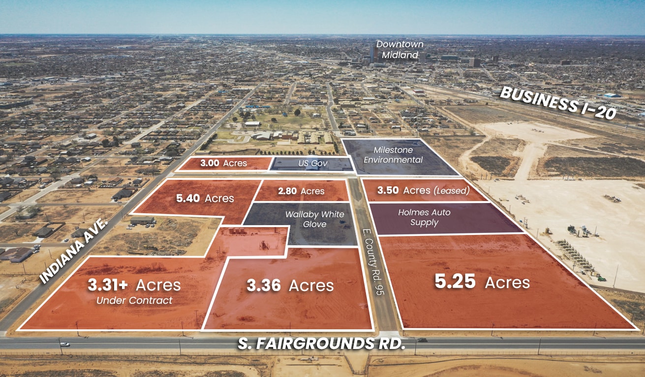 NW Corner of S. Fairgrounds Rd. and Indiana Ave., Midland, TX for sale Building Photo- Image 1 of 18