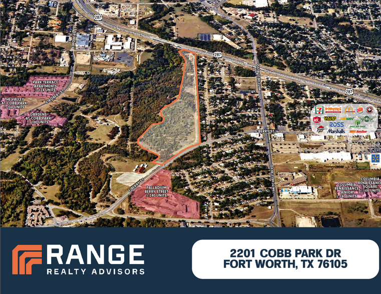 2201 Cobb Park dr, Fort Worth, TX for sale - Aerial - Image 1 of 1