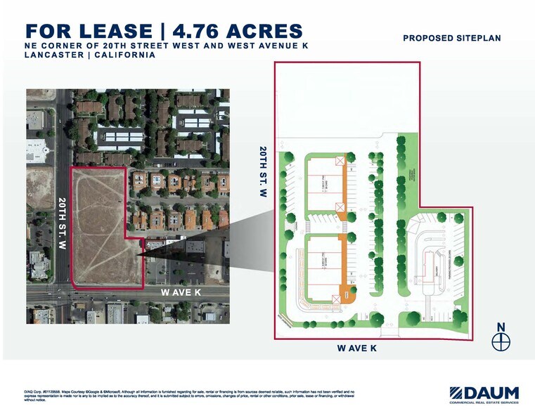 NE 20th St W & W Avenue K St, Lancaster, CA for lease - Building Photo - Image 2 of 2
