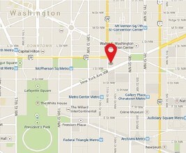 1050 K St NW, Washington, DC - Aérien Vue de la carte