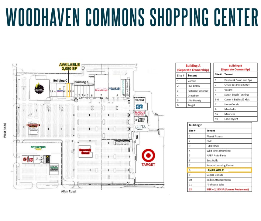 19001-19265 West Rd, Woodhaven, MI for lease Floor Plan- Image 1 of 1