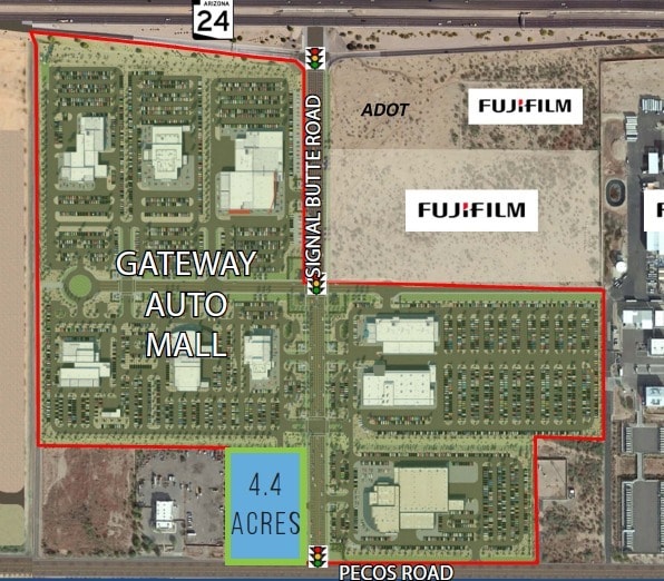 11001 E Pecos Rd, Mesa, AZ à louer - Plan de site - Image 2 de 3