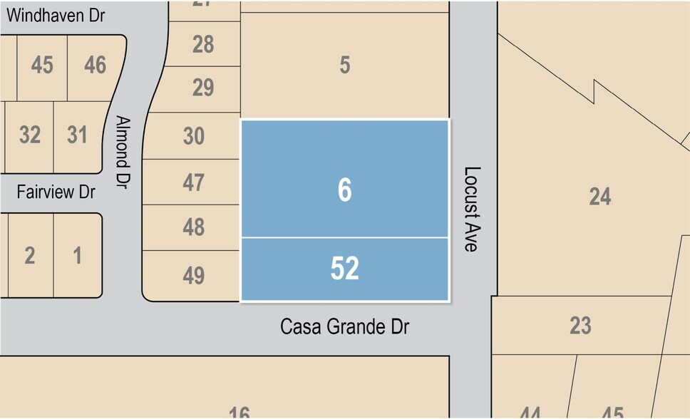 5250 Locust Ave, Rialto, CA à vendre - Plan cadastral - Image 2 de 2