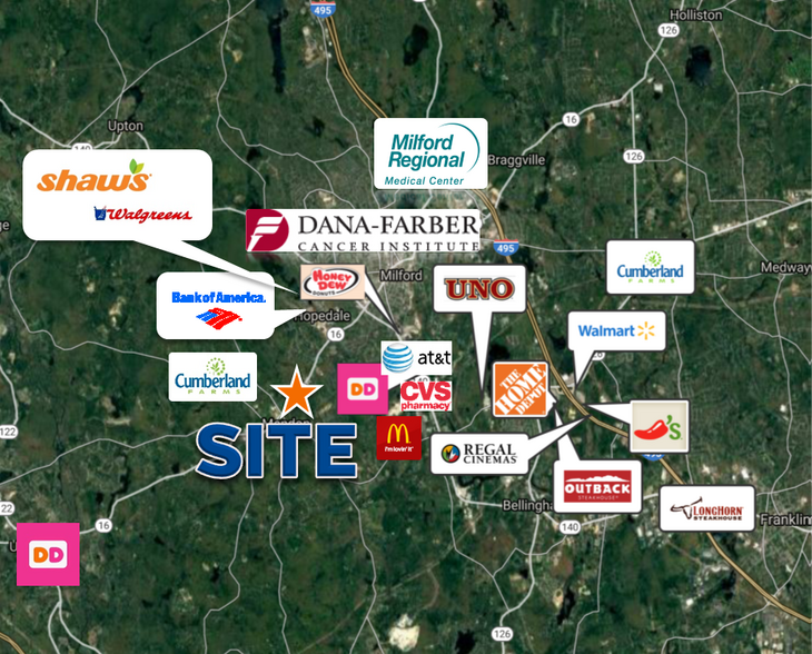 114 Mendon St, Hopedale, MA à vendre - Aérien - Image 2 de 3