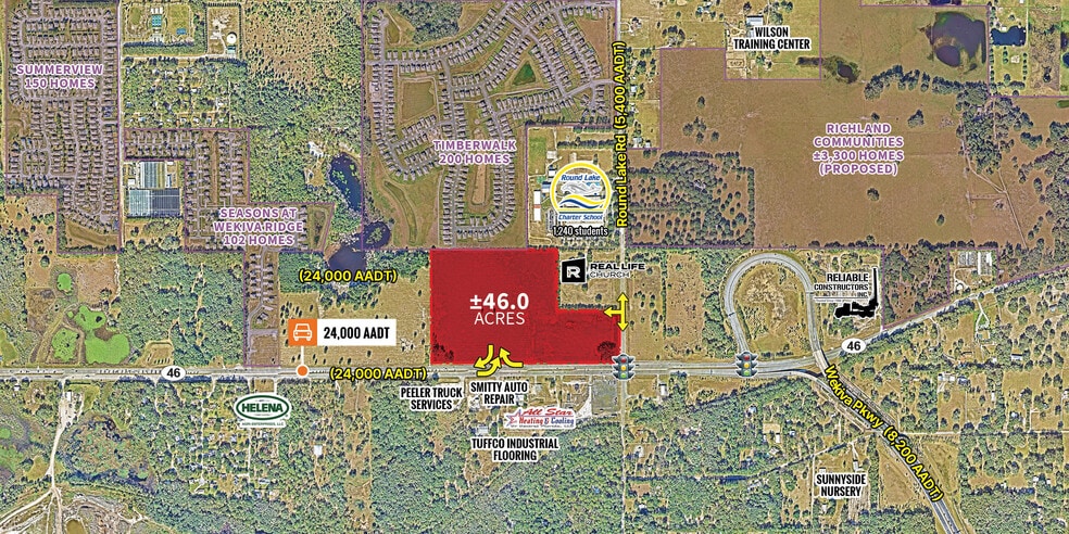 NWC of SR-46 & Round Lake Road, Mount Dora, FL for lease - Building Photo - Image 1 of 1