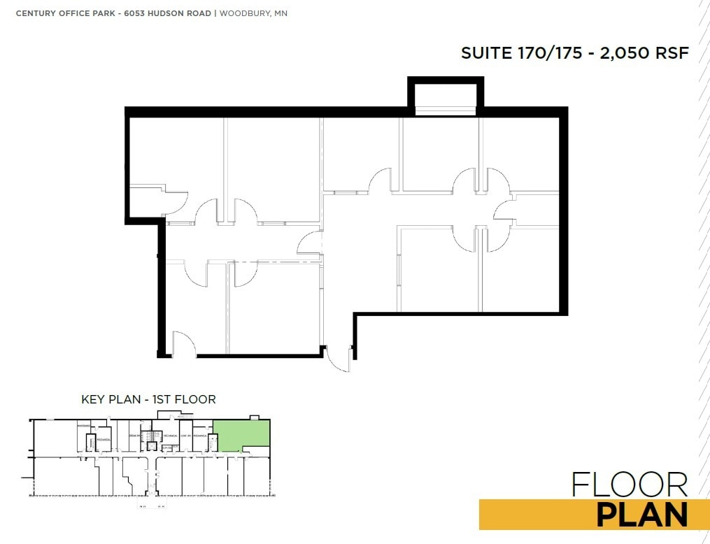 6043 Hudson Rd, Woodbury, MN à louer Plan d’étage- Image 1 de 1