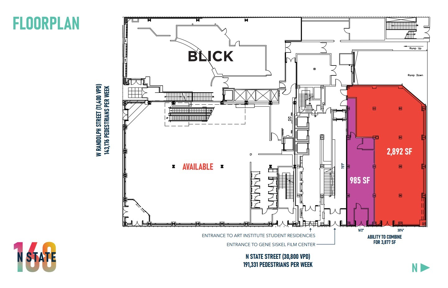 168 N State St, Chicago, IL à louer Plan d  tage- Image 1 de 1