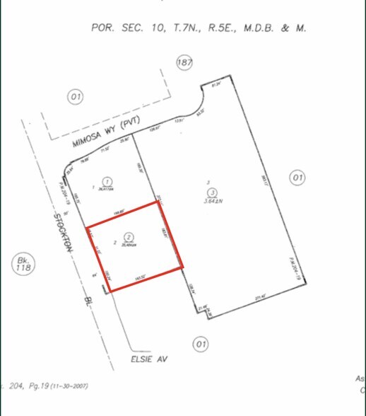 Elsie Ave @ Power Inn Rd., Sacramento, CA for sale - Plat Map - Image 2 of 3