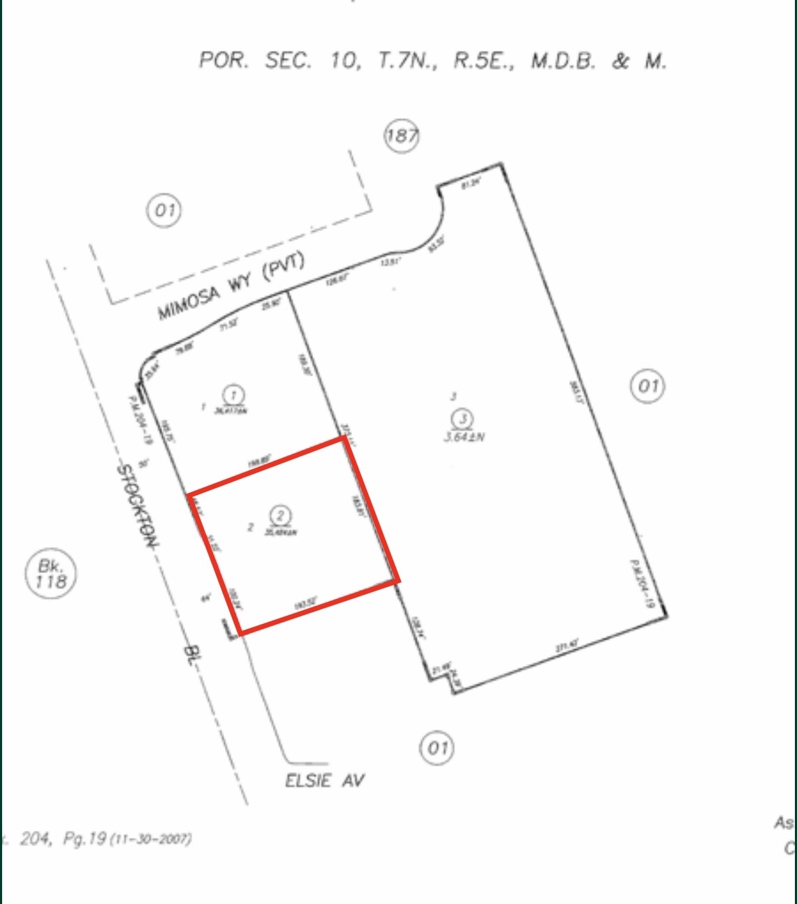 NEC Stockton Blvd & Elsie Ave portefeuille de 2 propriétés à vendre sur LoopNet.ca Plan cadastral- Image 1 de 5