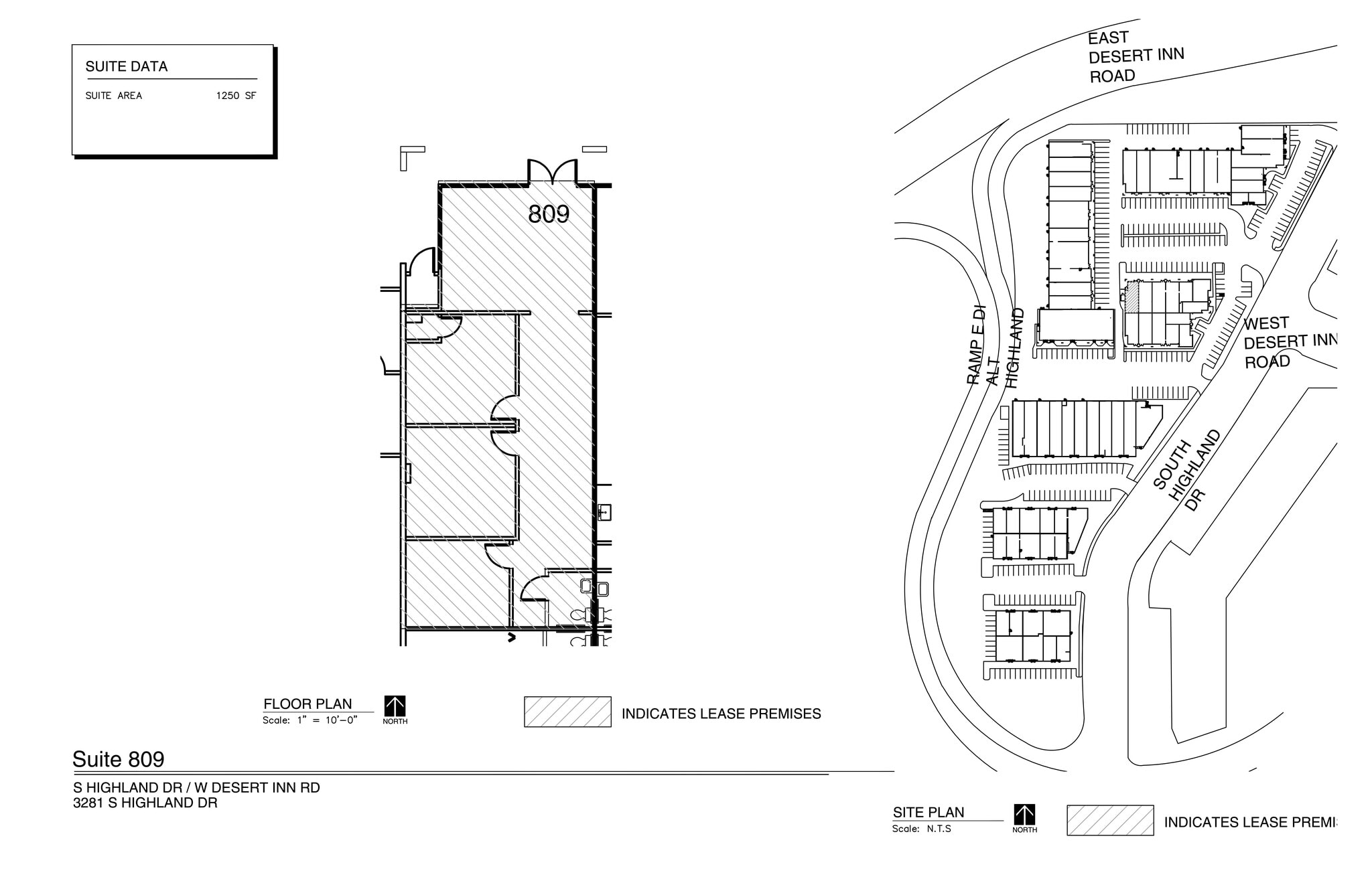 3281 Highland Dr, Las Vegas, NV for lease Site Plan- Image 1 of 1
