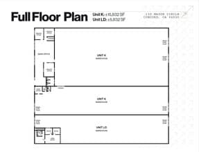 130 Mason Cir, Concord, CA for lease Floor Plan- Image 1 of 1