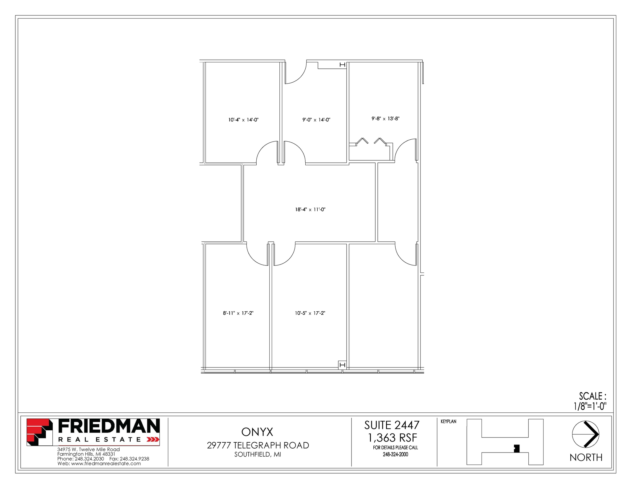 29777 Telegraph Rd, Southfield, MI for lease Floor Plan- Image 1 of 2