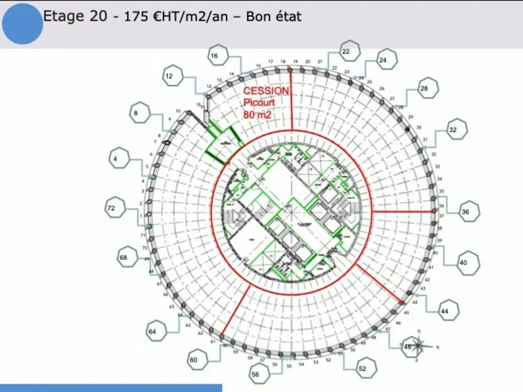 Office in Lyon for lease Floor Plan- Image 1 of 2