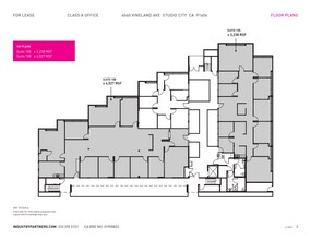 4040 Vineland Ave, Studio City, CA à louer Plan d’étage- Image 1 de 1