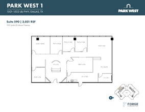 1501-1507 Lyndon B Johnson Fwy, Dallas, TX à louer Plan d’étage- Image 1 de 1
