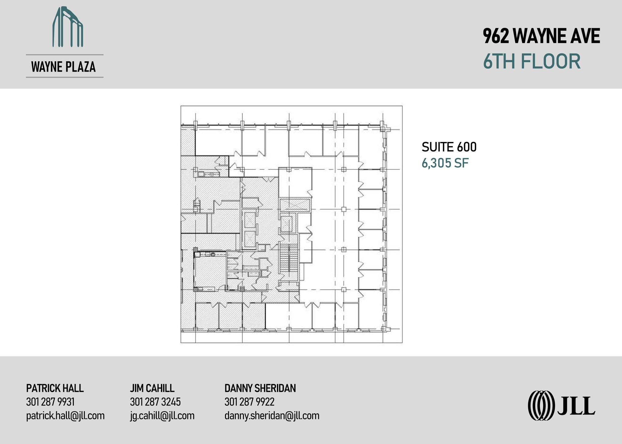 962 Wayne Ave, Silver Spring, MD à louer Plan d’étage- Image 1 de 2