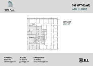 962 Wayne Ave, Silver Spring, MD à louer Plan d’étage- Image 1 de 2