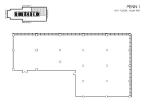 PENN 1, New York, NY à louer Plan d’étage- Image 2 de 2